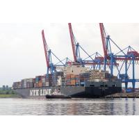 11000_7226 Der Frachter NYK ORPHEUS legt ab - hochgefahrene Containerbrücken. | HHLA Container Terminal Hamburg Altenwerder ( CTA )